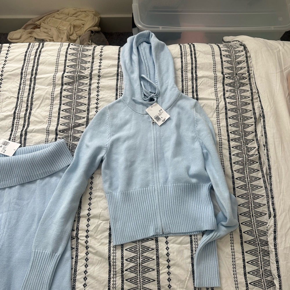 Forever 21 Light Blue sweater set. Cute for winter!